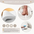 thumbnail image 3 of YODOLLA 3-in-1 Futon Convertible Sleeper Sofa Bed Chair for Living Room,Pull Out Couch in White, 3 of 7