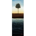thumbnail image 2 of St.Germain, Patrick 11x24 White Modern Wood Framed Museum Art Print Titled - Across the Water II - Blue Landscape, 2 of 4