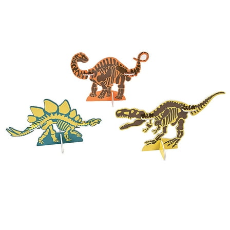 Dino Dig 3D Centerpiece Set (3Pc) - Party Decor - 3 Pieces