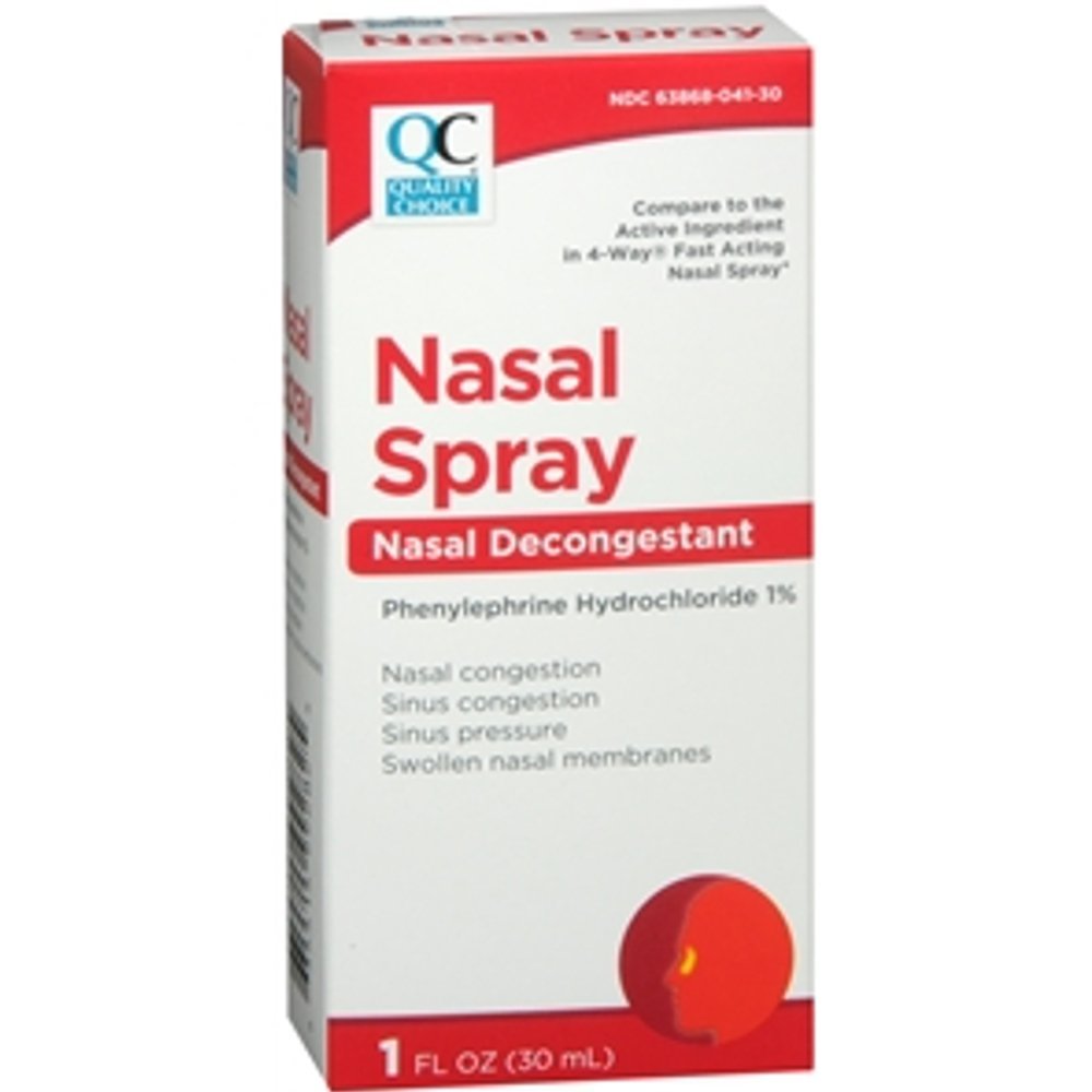 2 Pack Quality Choice 4 Way Acting Nasal Spray 1oz Each