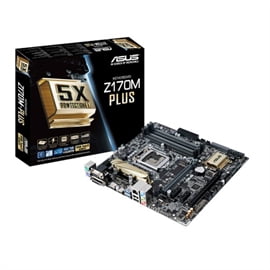 Asus Motherboard Z170M-PLUS Core i7/i5/i3 Z170 S1151 DDR4 PCI-Express 3.0 SATA MicroATX Retail