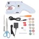 thumbnail image 1 of Handheld Sewing Machine, 1 Set Household Portable Electric Dual Line Sewing Machine with Ergonomic Handle Small Sewing Machine for Home Sewing Amateurs Beginners Embroidery, US Plug 110240V, 1 of 9