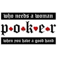 thumbnail image 2 of CafePress - Who Needs A Woman When You Ha -  Round Wood Ornament 4", 2 of 2