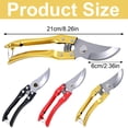 thumbnail image 3 of WUJDF Professional Bypass Pruning Shears,Heavy Duty Garden Pruners with Sharp Stainless Steel Blades,Ergonomic Non-Slip Handle,Hand Pruner for Tree Branches,Shrubs,Roses and Gardening Use, 3 of 4