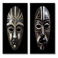 thumbnail image 2 of Designart "Tribal Ethnical Traditional African Mask XI" African Tribal Framed Wall Art Set Of 2 - Black People Gallery Wall Frame Set For Home Decor, 2 of 7