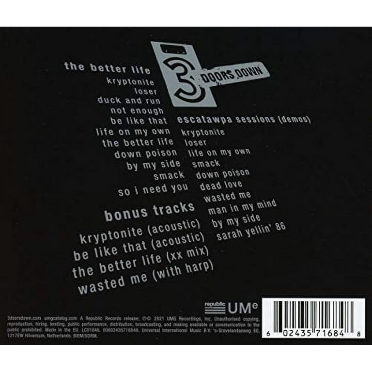 Doors Down The Better Life (20th Anniversary) CD