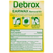 2 Pack Debrox Drops Earwax Removal Aid Kit - 15 ml Drops with Bulb Syringe Each
