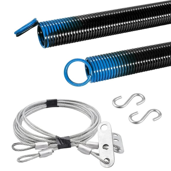HardwareX Supply Garage Electrophoresis Extension Spring with Safety Cable