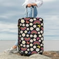 thumbnail image 4 of Uemuo Rainbow Flowers Printed Washable Luggage Cover - Fashion Suitcase Protector Fits 18-32 Inch Luggage -Medium, 4 of 9