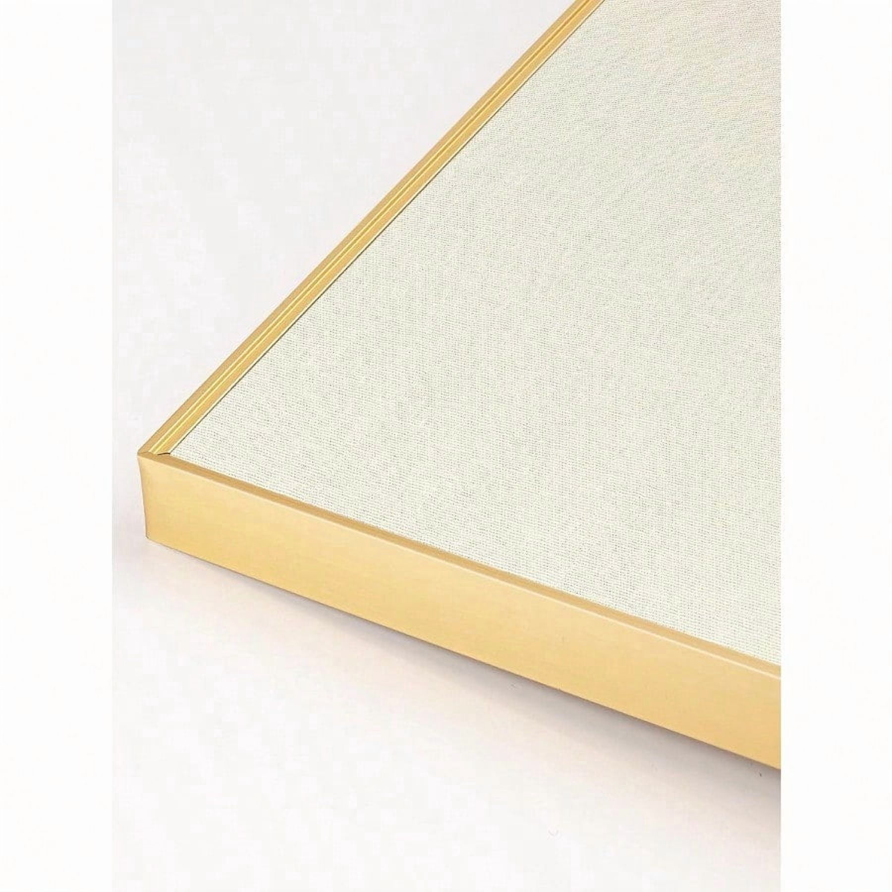 Bulletin Board 30 X 20 Inches Oatmeal White Pin Board Golden Aluminum Framed Fabric Cork Board With 10 Push Pins