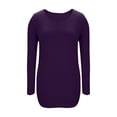 thumbnail image 5 of Neewe Women's Maternity Casual Round Neck Long Sleeved Fold Blouse Maternity Top Pullover, 5 of 7