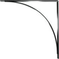 thumbnail image 4 of Ekena Millwork 3"W x 24"D x 24"H Morris Steel Bracket, Powder Coated Black, 4 of 11