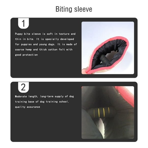 Bite Sleeve Coarse Hemp Playing Tool for Design Protective Gear Tugs Small Dogs Sticks Hound With Handles Biting Pillow Tugs Arm Sleeves Pet Supplies
