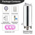 thumbnail image 3 of Vertical Well Pressure Tank, 53 Gal Heavy Duty Container Reservoir with 1.27 in Port and Air Supply Check Valve for Kitchen Garden Farm, 3 of 9