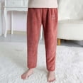 thumbnail image 2 of TAIAOJING Toddler Boys Girls Flannel Pants Winter Warm Soft Fuzzy Sweatpants Trousers Stylish Dailywear 4-5 Years, 2 of 4