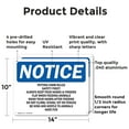 thumbnail image 2 of (2 Pack) Petting Farm Rules Safety First Always OSHA Notice Sign 14 Inch X 10 Inch Indoor / Outdoor Rust-Free Aluminum Metal Signs for Workplace, Workshop, and Construction Site, Made, 2 of 8