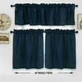 thumbnail image 6 of Tier Curtains, Rod Pocket Waterproof Waffle Weave Textured Short Curtain Valance, 6 of 6