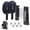 Black, variant on Cannon Sports Table Tennis Set – 2 Unbreakable Paddles, 6 3-Star Balls, Retractable Net & Carry Bag – Clamp-On Portable Ping Pong Net Fits Tables up to 2 Inch Thick, Extends to 6 Feet (Yellow)