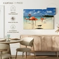 thumbnail image 4 of Elephant Stock Aruba Beach Pink Flamingos Wall Art - Horizontal Canvas Wall Art - Living Room Wall Decor - Animal Canvas - Blue And Beige Decor - 30" x 20", 4 of 4