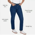 thumbnail image 2 of Seven7 Womens Slim Straight Jean High Rise 8 Birch, 2 of 3