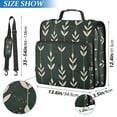 thumbnail image 2 of FORMRS Zipper Binder with Shoulder Strap 2-inch Ring 500 Sheet Capacity File Bag, Green Plants, 2 of 5