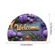 thumbnail image 3 of Uuiauoio Half Circle Bath Mat Non-Slip, Bathroom Rugs, Rubber Backing Absorbent Quick Dry Machine Washable Carpet for Bathroom Floor, Bedroom Home Decor 16" x 24", 3 of 6