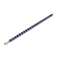 thumbnail image 4 of Oval 7x5 Blue Sapphire Women Tennis Bracelet in Silver Gold Handmade Wife Anniversary For mother man, 4 of 5