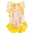 thumbnail image 3 of Summer Ruffled Dog Cat Outfit, Breathable Dress with D-Ring, Fashion Apparel for Small Medium Breeds, 3 of 10