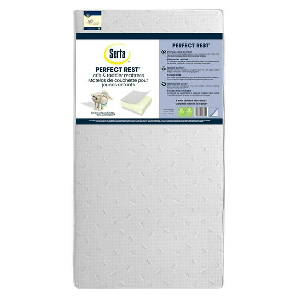Serta Perfect Rest Crib and Toddler Mattress