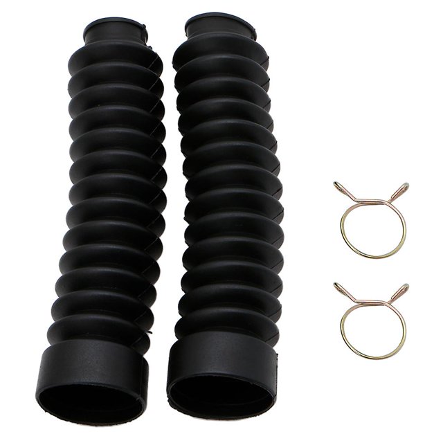 piezas de polainas protectoras contra el polvo para horquilla delantera de motocicleta, botas de cocodrilo, amortiguador negro