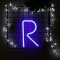 thumbnail image 4 of Letter Neon Lights, LED Neon Night Light Neon Lights Wall Decorative Night Light for Kids Bedroom Battery USB Operated Purple, 4 of 8