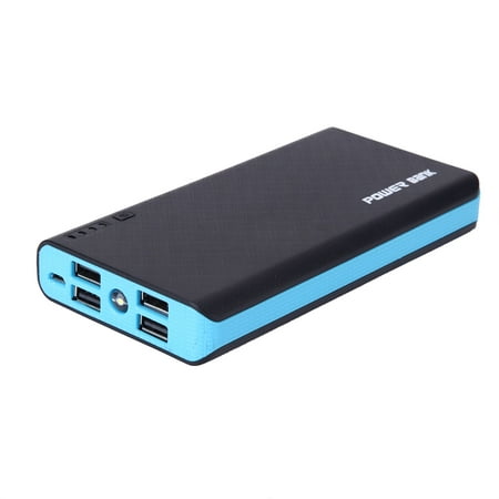 POWERNEWS 4 USB 500000mAh Power Bank LED External Backup Battery Charger F (Best App To Backup Phone)