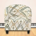 thumbnail image 6 of Stretchable Armrest Covers Seat Covers Wingback Slipcover for Hotel Home Living Room , Beige, 6 of 8
