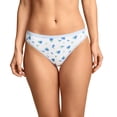 thumbnail image 2 of Jockey Women's Organic Cotton Stretch Logo Thong - 3 Pack, 2 of 5