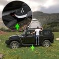 thumbnail image 3 of Olurrisa Drop Down Steps for 2007-2018 Jeep Wrangler JK Unlimited 4-Door, Black Powder Coated Running Boards, Dual-Step Design, 700LB Capacity, Triple-Tube Protection, 3 of 11
