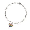 thumbnail image 4 of TISHITA 2xFashion Transgender LGBT Gay Pride Rainbow Flag Chain Link Bracelet 2 Pcs, 4 of 8