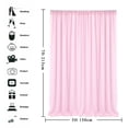thumbnail image 6 of Gymchoice Wedding Stage Decorations Backdrop Party Drapes, ElasticOutdoor Drapery for Wedding Decoration Stage Background Cloth Gauze Curtain, 6 of 7