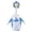 Blue, variant on Country Style Porch Goose Costume With Hat Blue Floral Print Apron Outfit Suitable For 23 Inch Porch Goose(Blue-13In)