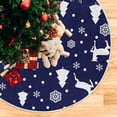 thumbnail image 5 of FMSHPON ElkChristmas Tree Xmas Christmas Tree Skirt Stand Mat for Holiday Party Decoration Indoor Outdoor 48 inches, 5 of 6