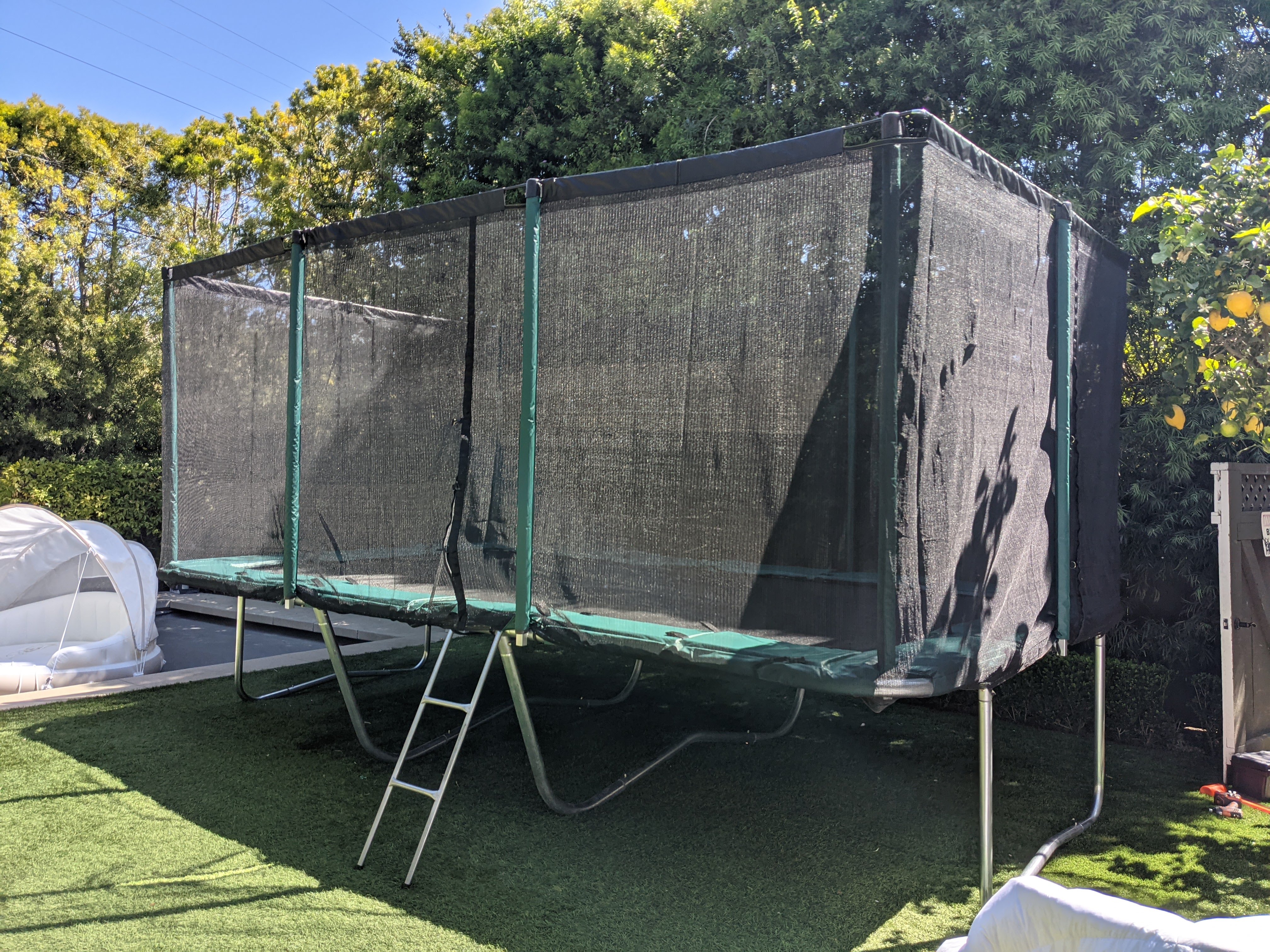 Galactic Xtreme 10x17 FT Outdoor Rectangle Trampoline with Net Enclosure 750Lbs Heavy Weight Jumping Capacity - Outdoor Gymnastics Trampolines for Adults and Kids - image 2 of 7