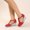 Red, variant on AXXD Beige Wedge Sandals for Women Sandals Closed Toe Buckle Strap Comfortable Casual Summer Platforms