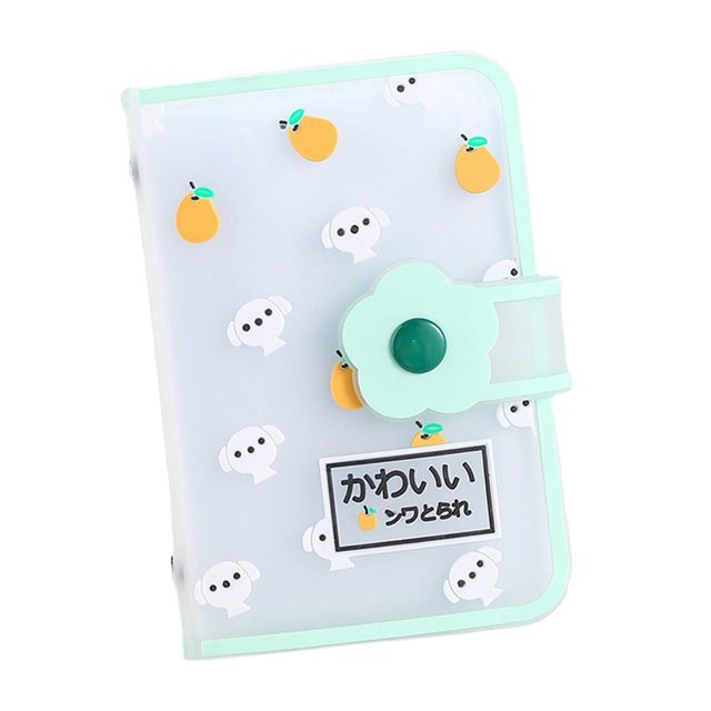 Mini portatarjetas para fotos, organizador de tarjetas, portatarjetas, álbumes de fotos, estuche para tarjetas de visita, carpeta para tarjetas fotográficas, para entradas, fotos, tarjetas Verde Baoblaze Titular de la tarjeta