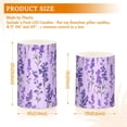 thumbnail image 6 of Yayeee Flameless Candles with Remote Flickering Battery Operated Multi Color Changing, Purple Lavender Pattern, 6 of 7