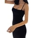 thumbnail image 4 of VISgogo Vestido ajustado para mujer, correa de espagueti, sin mangas, color sólido, cintura alta, mini vestidos ajustados VISgogo moda, 4 of 6