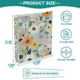 thumbnail image 3 of FORMRS 3 Ring Binder 1.5 inch with Pockets Set of 2 Clip Board 200 Sheets Capacity, Floral Pattern, 3 of 8