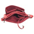 thumbnail image 2 of Zzfab Small Multi-pocket Faux Soft Leather Cross Body Purse with Side Organizer Red, 2 of 5