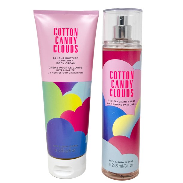 Bath and Body Works COTTON CANDY CLOUDS Gift Set Fine Fragrance Mist