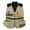 Khaki, variant on Youthup Men's Multi-Pocket Fleece Vest with Gear Loops - Zip Front V-Neck Sleeveless Jacket for All-Season Outdoor Activities