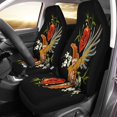 thumbnail image 2 of ABPHQTO Juego de 2 fundas de asiento de coche bordado colorido Floral flores pájaro Universal Auto asientos delanteros Protector apto para coche, SUV sedán, camión, 2 of 4