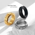 thumbnail image 7 of 14K Gold Plated Anti Anxiety Ring for Women Men Sun Star Moon Stainless Steel Fidget Ring Gold Spinner Ring Band with Black Box Packed, 7 of 7